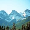 Snowy Three Sisters Mountains Diamond Painting