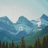 Snowy Three Sisters Mountains Diamond Painting