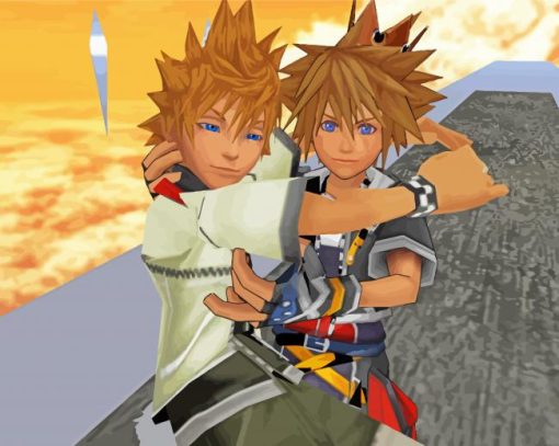 Sora And Roxas Kingdom Hearts Diamond Paintings