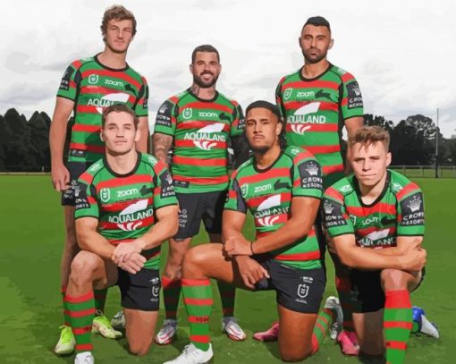 South Sydney Rabbitohs Players Diamond Painting