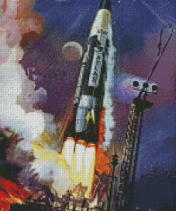 Space Nasa Rocket Diamond Paintings