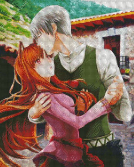 Spice And Wolf Holo And Kraft Lawrence Diamond Painting