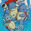 Squirtle Evolution Diamond Painting