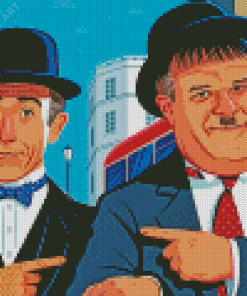 Stan And Ollie Art Diamond Paintings