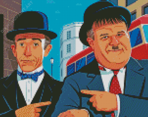 Stan And Ollie Art Diamond Paintings