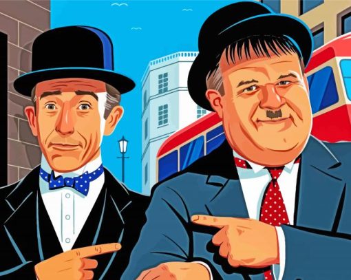 Stan And Ollie Art Diamond Paintings