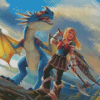 Stormfly How To Train Your Dragon Diamond Painting