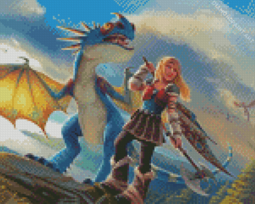 Stormfly How To Train Your Dragon Diamond Painting