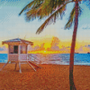 Sunrise At Lauderdale Beach Florida Diamond Painting