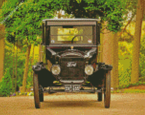 T Model Ford Engine Diamond Painting