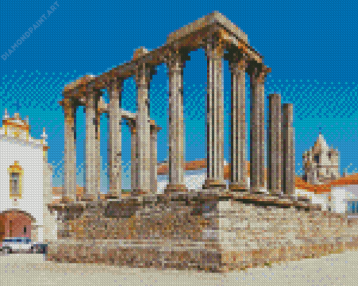 Templo Romano Evora Alentejo Diamond Painting