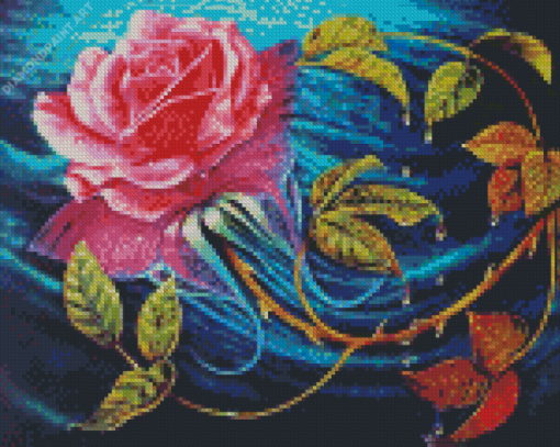 The Butterfly Rose Diamond Painting