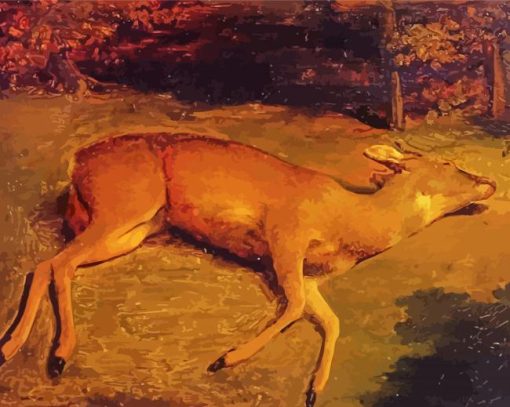 The Dead Doe Gustave Courbet Diamond Painting