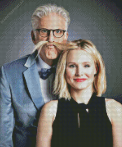 The Good Place Kristen Bell And Ted Danson Diamond Paintings