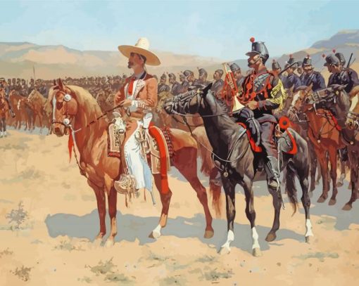 The Mexican Major By Frederic Remington Diamond Painting