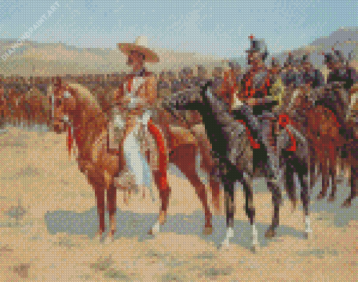 The Mexican Major By Frederic Remington Diamond Painting