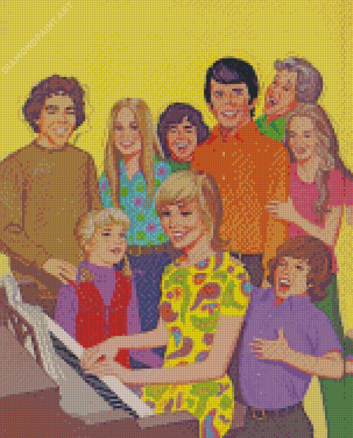 The Brady Bunch Illustration Diamond Painting