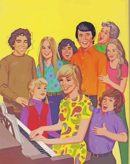 The Brady Bunch Illustration Diamond Painting