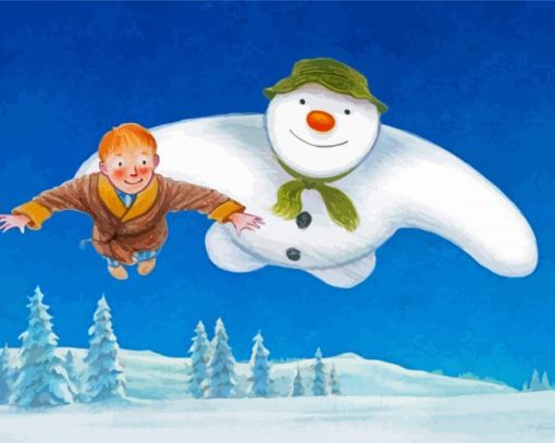 The Snowman Animated Film Diamond Painting