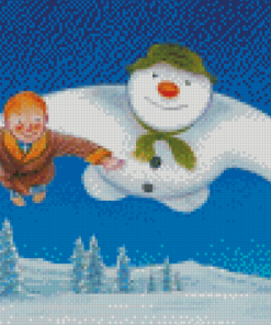 The Snowman Animated Film Diamond Painting