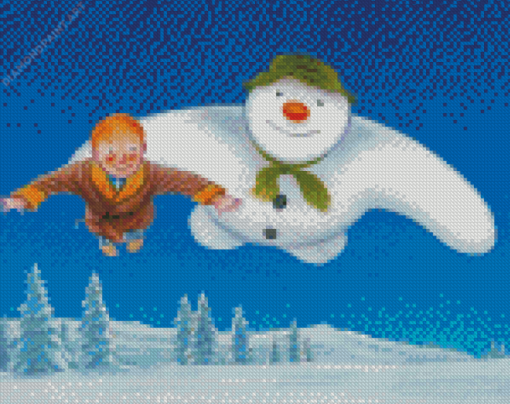 The Snowman Animated Film Diamond Painting