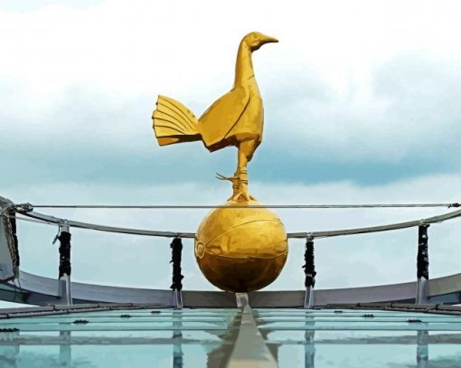 Tottenham Cockerel Statue Diamond Painting