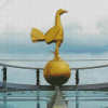 Tottenham Cockerel Statue Diamond Painting