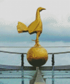 Tottenham Cockerel Statue Diamond Painting