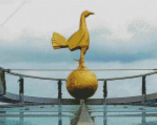 Tottenham Cockerel Statue Diamond Painting