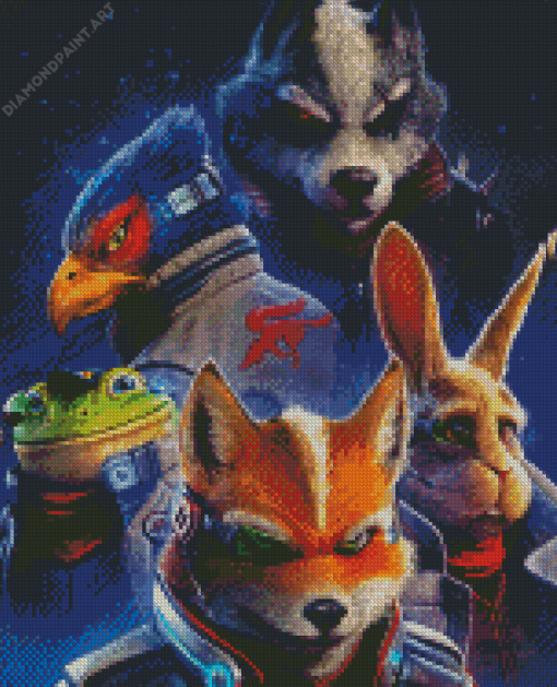 Video Game Star Fox Diamond Painting