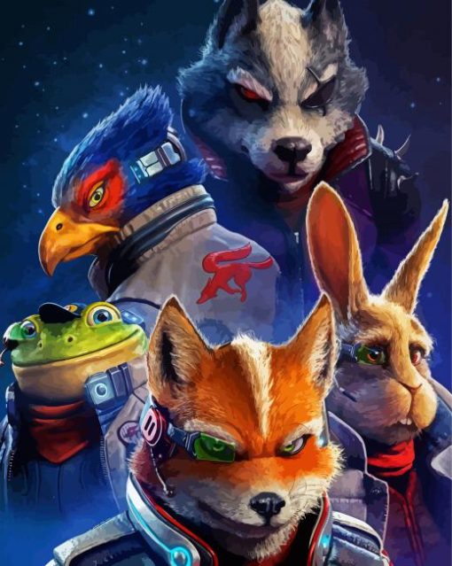 Video Game Star Fox Diamond Painting