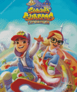 Video Game Subway Surfers Diamond Painting