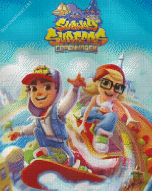 Video Game Subway Surfers Diamond Painting