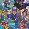 Waluigi Game Character Diamond Paintings