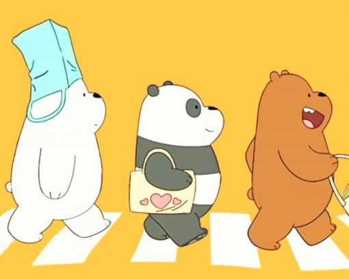 We Bare Bears Characters Diamond Painting