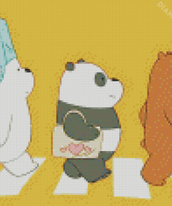 We Bare Bears Characters Diamond Painting