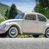 White Volkswagen Bug Diamond Painting