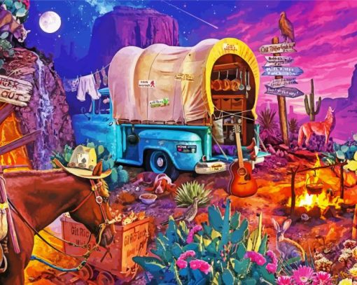 Wild West Camp Diamond Painting