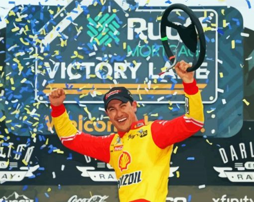 Winner Joey Logano Diamond Painting