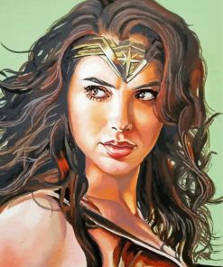 Wonder Woman Art Illustration Diamond Painting