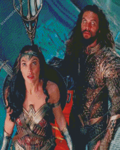 Wonder Woman And Aquaman Diamond Painting