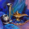 Abstract Genie Lamp Diamond Paintings