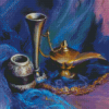 Abstract Genie Lamp Diamond Paintings