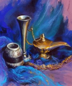 Abstract Genie Lamp Diamond Paintings