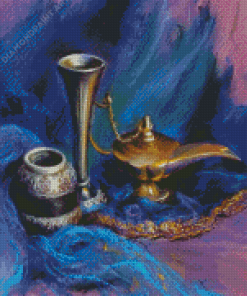 Abstract Genie Lamp Diamond Paintings