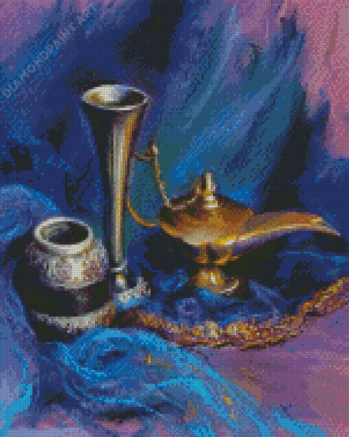 Abstract Genie Lamp Diamond Paintings