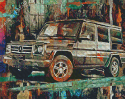 Abstract Mercedes G Wagon Diamond Paintings