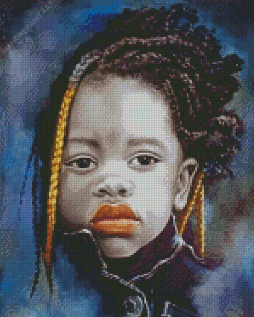 Aesthetic African Child Art Diamond Painting