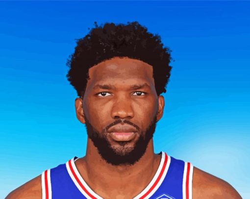 Aesthetic Basketball Player Joel Embiid Diamond Painting