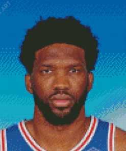 Aesthetic Basketball Player Joel Embiid Diamond Painting